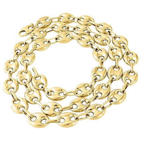 yellow gold gucci mariner chain|gucci marina chain necklace.